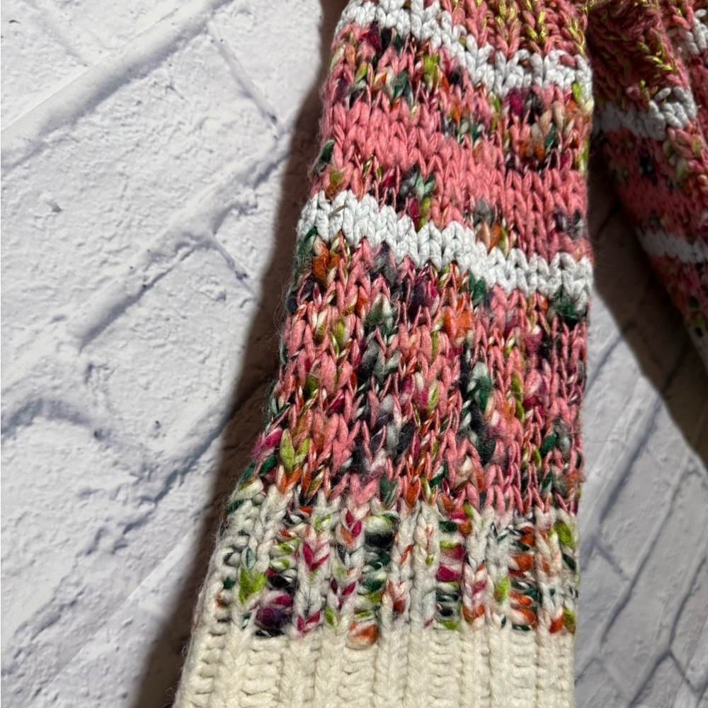 By Anthropologie Chunky Knit Sweater with Multicolor Accents, Size Small - Picture 9 of 15